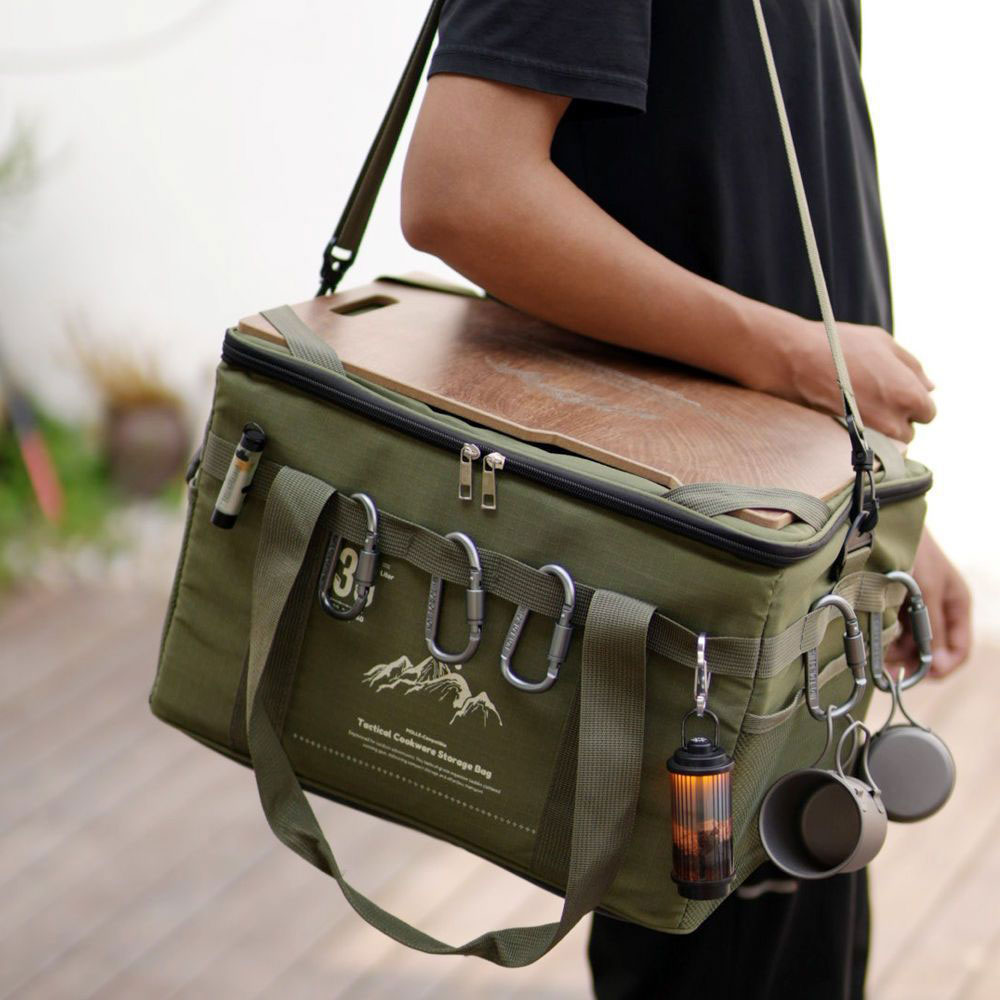 Camping Cooking Rack - Torba piknikowa 36L Tactics, wodoodporny organizer