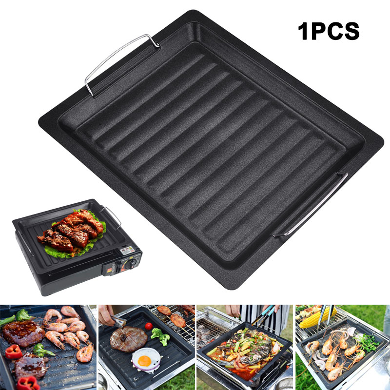 Camping Cooking Plate - Gruba kwadratowa patelnia grillowa na zewnątrz