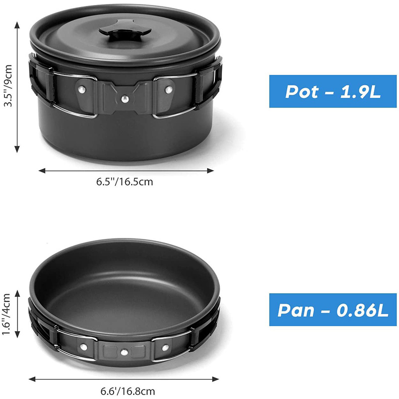 Camping Cooking Cup - 1 Zestaw Naczyń Kempingowych na Zewnątrz,