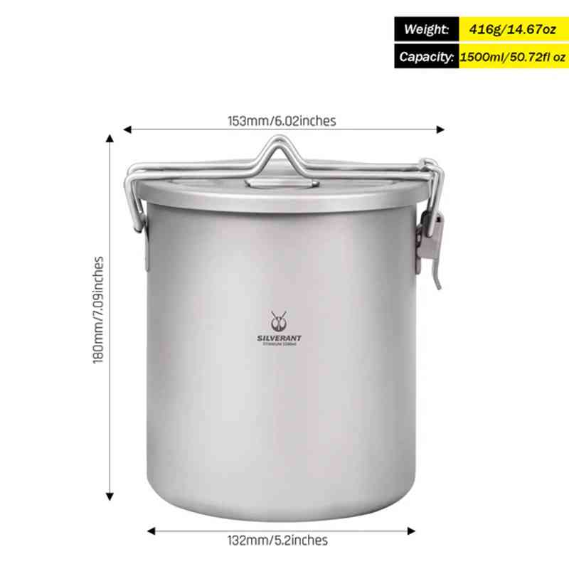 Silverant Camping Tytanowy Gar – Camping Cooking Set With Bag recenzja i cena