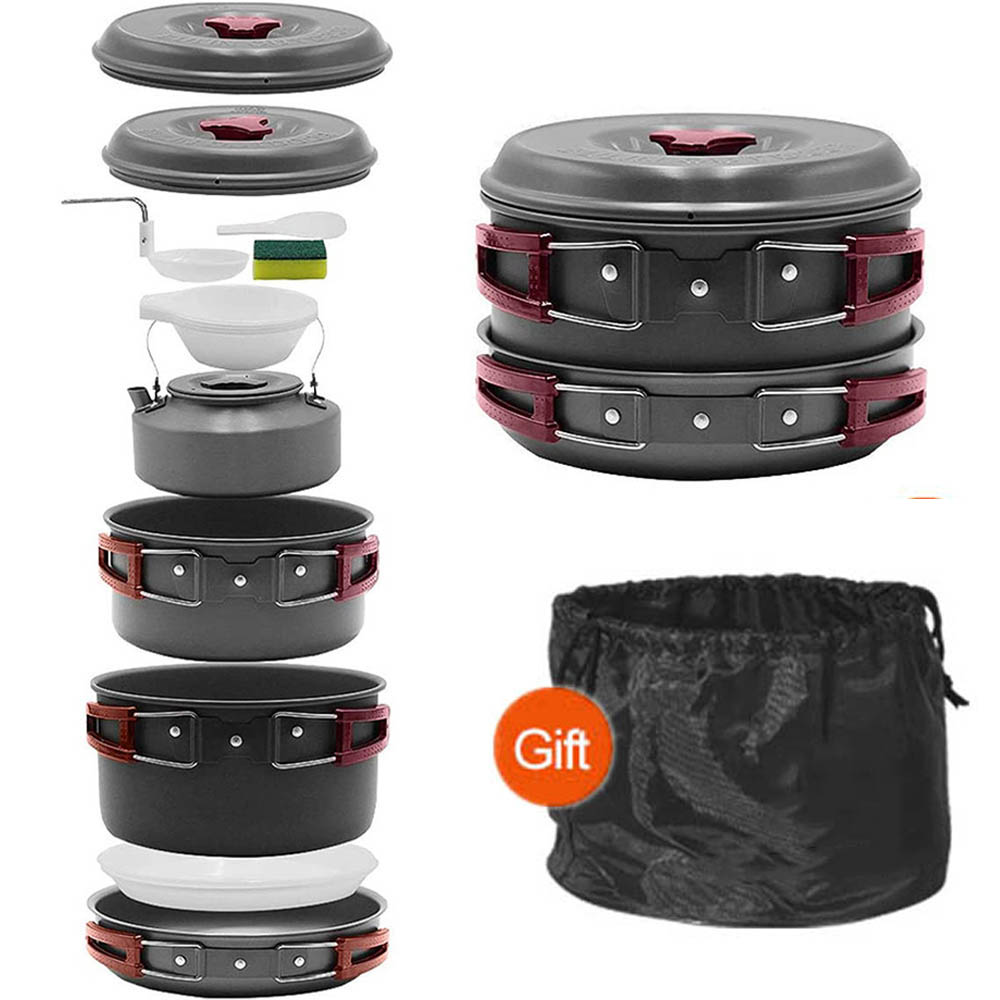 Gotowanie na świeżym powietrzu – Camping Cooking Set With Bag recenzja i cena