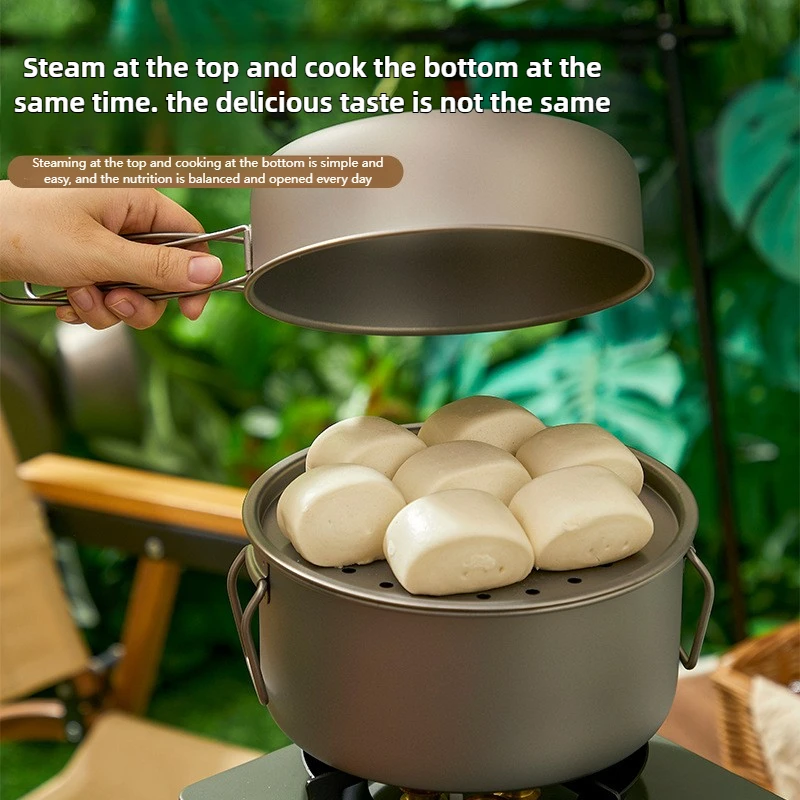 Zestaw tytanowych garnków na z – Camping Cooking Set With Bag recenzja i cena